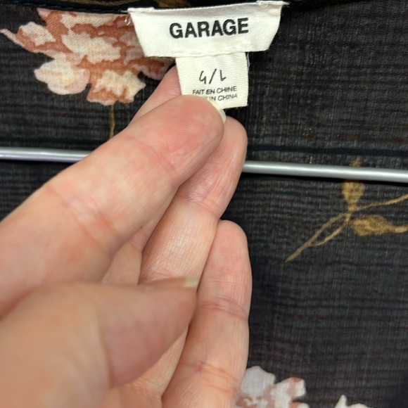 Garage Floral crop Top Size L - Picture 3 of 6